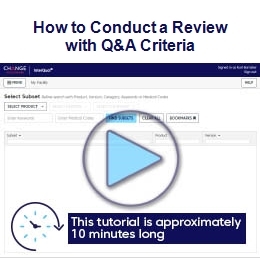 How to Conduct a Review with Question and Answer Criteria tutorial