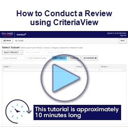 How to Conduct a Review with CriteriaView tutorial